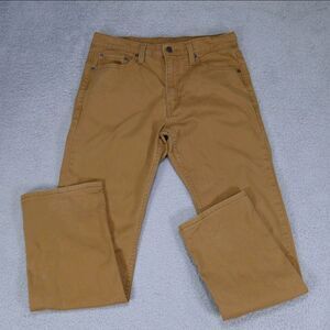 Levi's 513 Jeans Men's 32x29 Straight Fit Flex Stretch Brown Beige